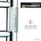 Anzzi Elgon 14Bar Stainless Steel Wall Mounted Towel Warmer Rack with Polished Chrome Finish TW-WM105CH - alternate 3
